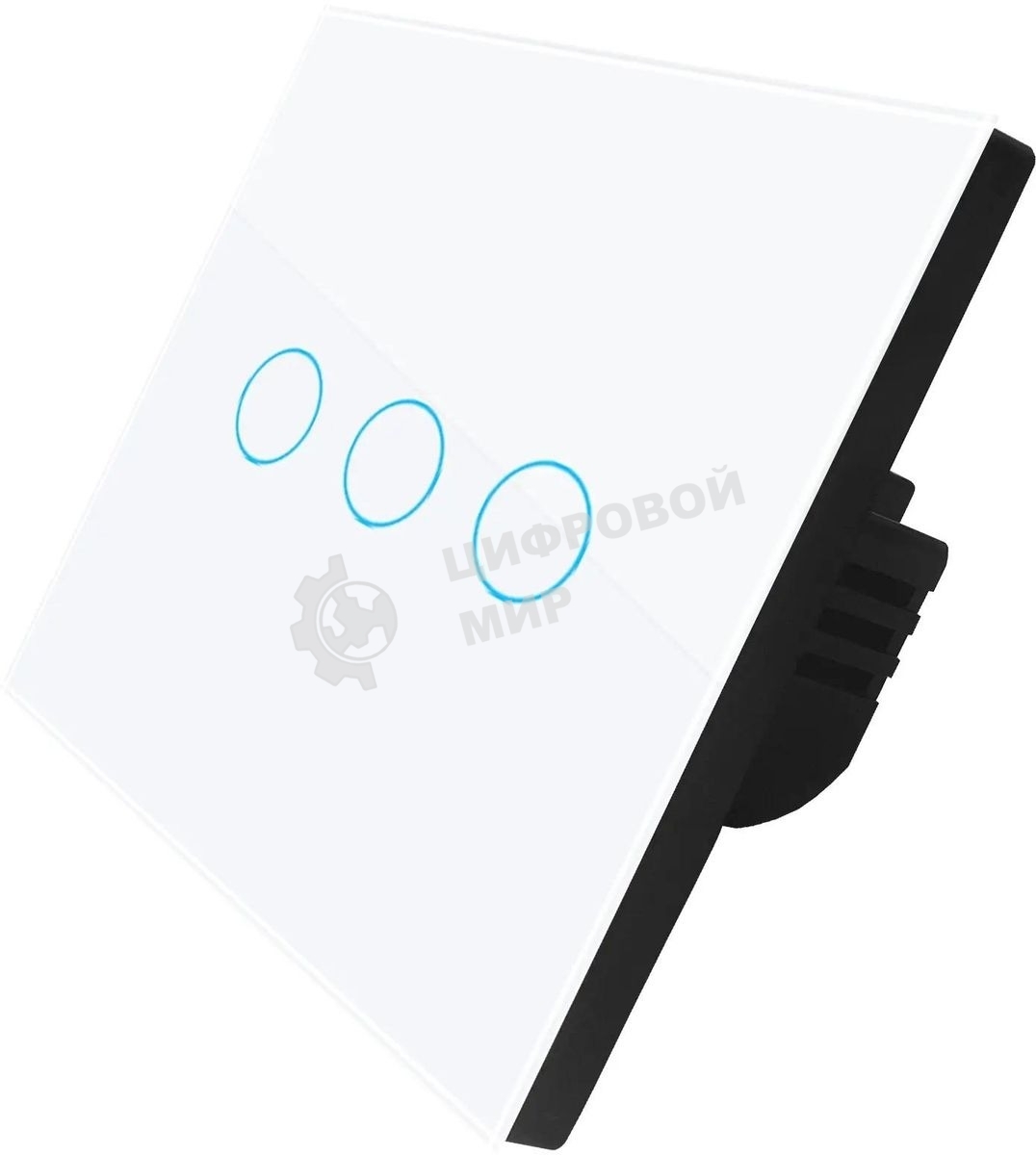 Выключатель умный Digma DiSwitch 3p 3-хкл. универсальный белый (DSW3P)