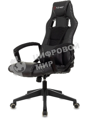 Кресло Zombie Arena черный, экокожа, 120 кг, механизм качания