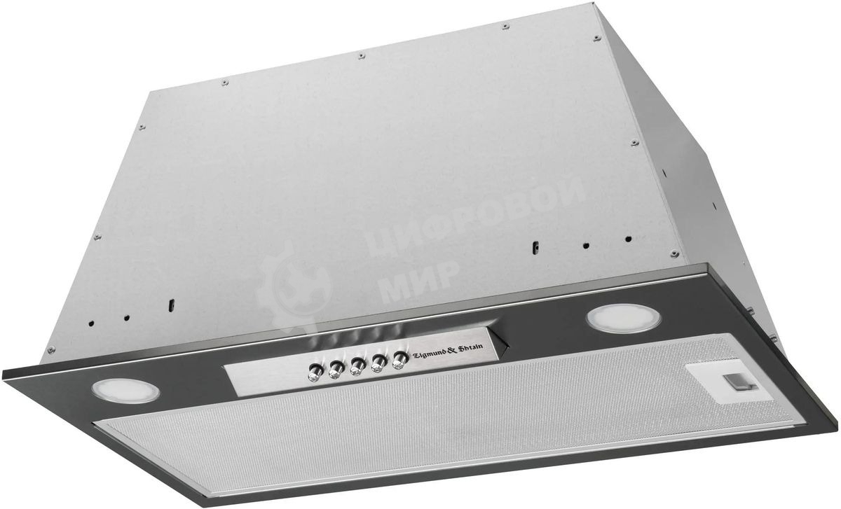 Вытяжка встраиваемая Zigmund & Shtain K 012.5 S серебристый, 52 см, 1010 куб. м/ч, 72 дБ
