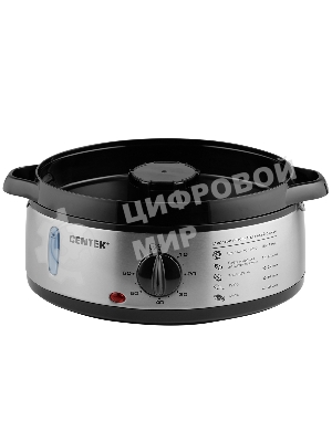 Пароварка электрическая Centek CT-1457 9л 800Вт, стальной корпус, таймер 60 мин, 3 контейнера