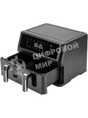 Аэрогриль Hyundai HYF-9089 черный, 2400 Вт, 11 л, сенсор, 9 программ