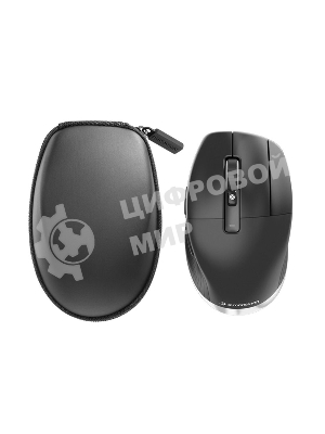Мышь беспроводная/проводная 3Dconnexion CadMouse Pro Wireless, RTL, Right hand (341450) (3DX-700116) черный, 7200 dpi, радиоканал, Bluetooth, USB, кнопки - 7