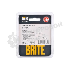 Рамка 1-мест. IEK BRITE РУ-1-2-БрВа стекло ванильный