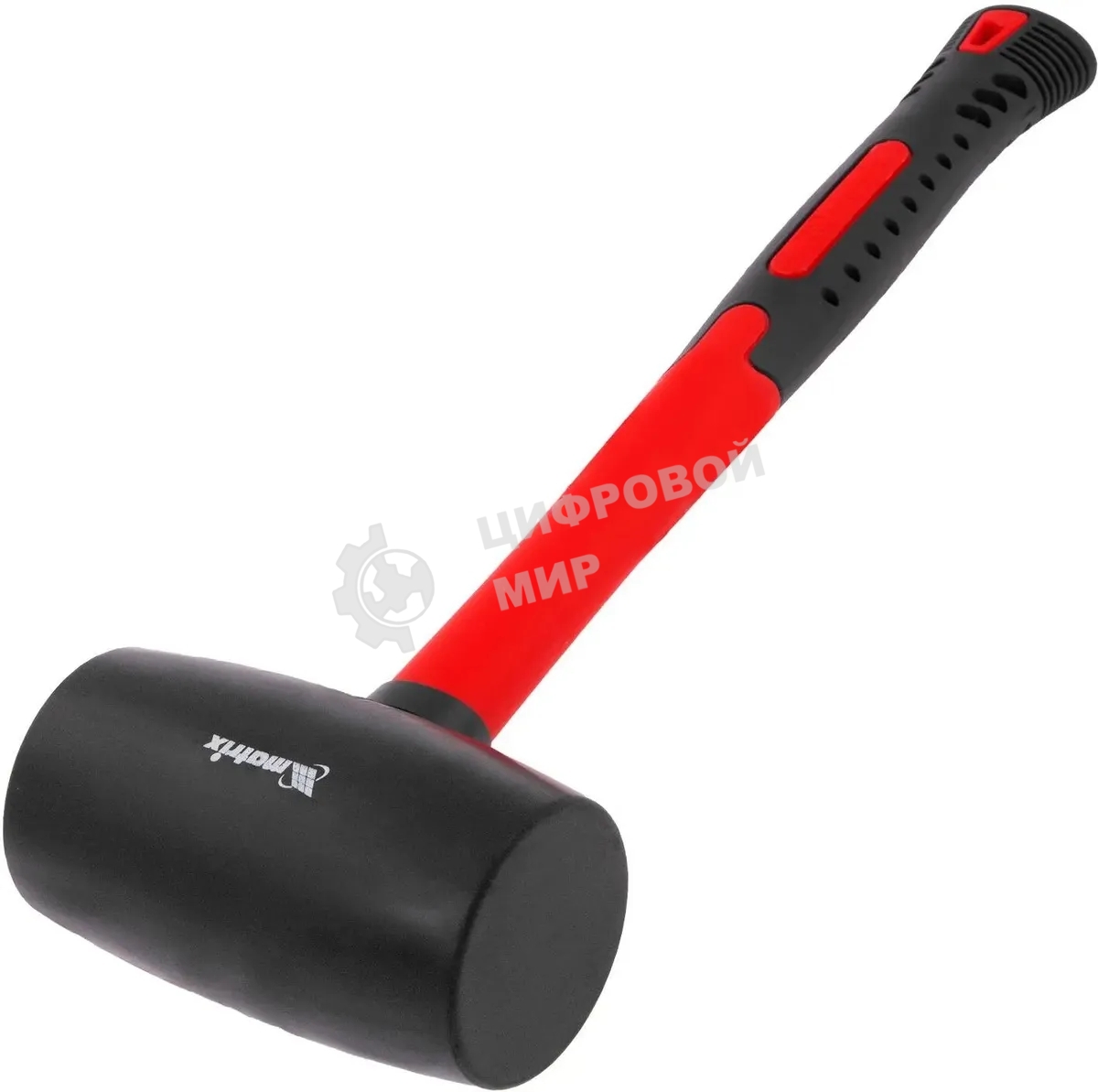 Киянка резиновая Matrix 11194 910 г, черная резина, фибергласовая рукоятка