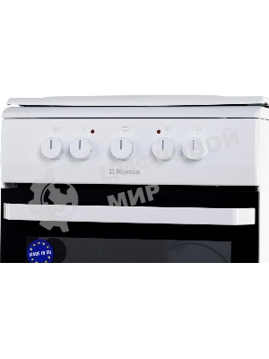 Плита электрическая Hansa FCEW53000 белый, конфорок 4 шт, духовка 68 л, 50 см x 85 см x 60 см