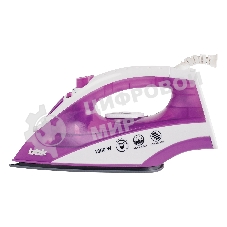 Утюг BBK ISE-1802 фиолетовый/белый, 1800 Вт, 20 г/мин, 60 г/мин, 180 мл
