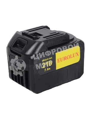 Дрель-шуруповерт Eurolux ДА-21/2Li, 20 В, 3 Ач, 55 Нм, бесщеточный