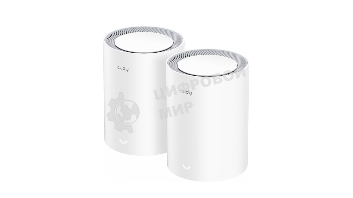 Бесшовный Mesh роутер Cudy M3000(2-PACK) AX3000 10/100/1000/2500BASE-T, белый (упак.:2шт)