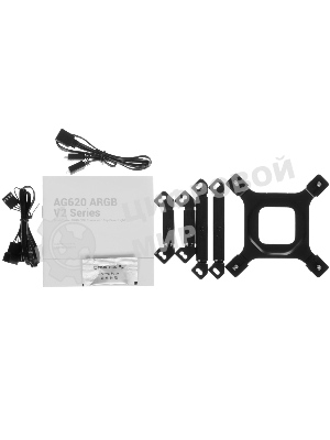 Кулер для процессора DEEPCOOL AG620 BK ARGB V2 черный 120мм алюминий+медь 1850rpm 29.4db 4-pin 260W 157мм