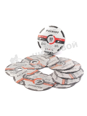 Диск абразивный отрезной Patriot Expert 125*1,2*22,23 по металлу, 10 шт в жестяной коробке