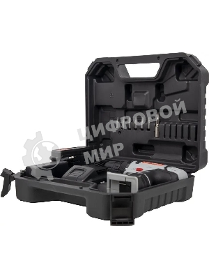 Дрель-шуруповерт Ресанта ДА-20-2ЛК, 20 В, 2 Ач, 55 Нм, щеточный