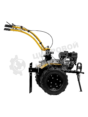 Мотоблок Denzel DPT-370X 7 л.с., диск.сцеп, шир 90 см, глуб 35 см, фрез 3х4, ВОМ, передачи 3В/1Н