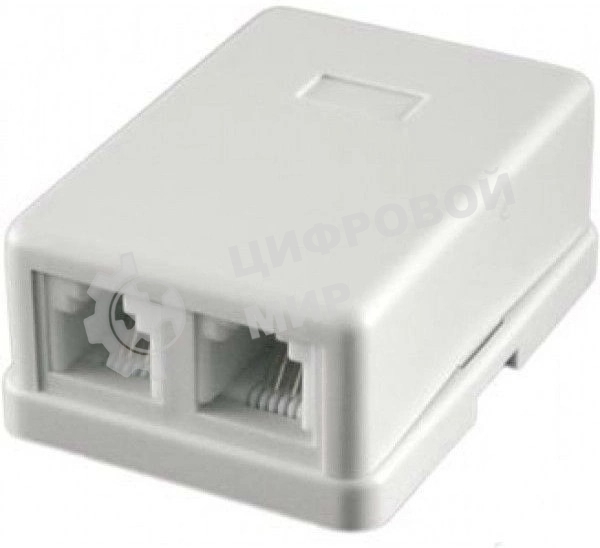 Розетка RJ-11 Двухпортовая, 2х6р4с