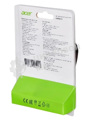 Мышь беспроводная Acer OMR010 черный, 1200 dpi, радиоканал, USB, кнопки - 3
