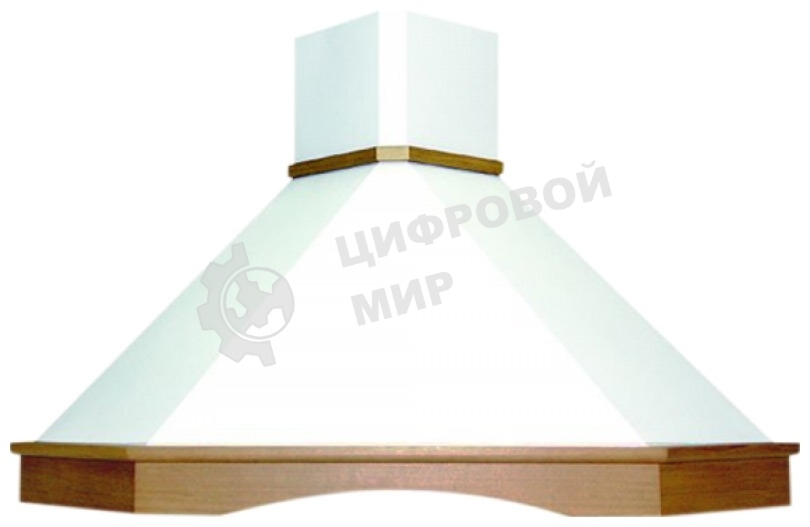 Вытяжка каминная Elikor Форест 90П-650-П3Д бежевый/дуб, 125.3 см, 650 куб. м/ч, 56 дБ