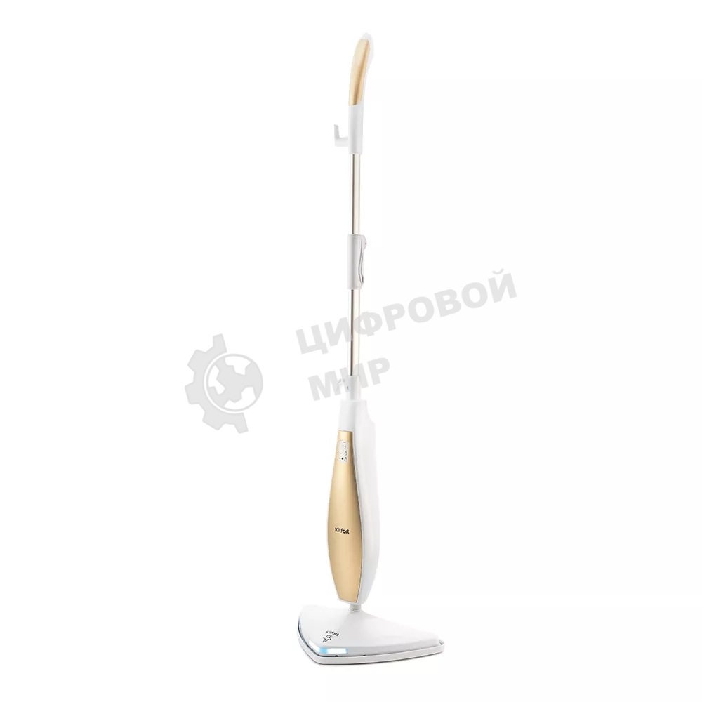 Швабра паровая Kitfort KT-1014 1300Вт золотистый/белый