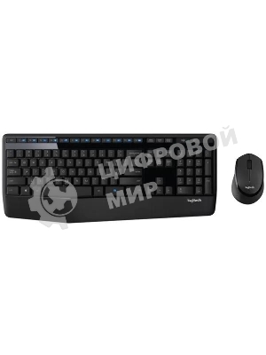 Комплект клавиатура+мышь Logitech MK345 беспроводной, USB, 1000 DPI, чёрный/серый