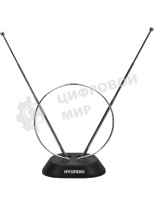 Антенна телевизионная Hyundai H-TAI100 3дБ пассивная черный