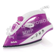 Утюг BBK ISE-1802 фиолетовый/белый, 1800 Вт, 20 г/мин, 60 г/мин, 180 мл