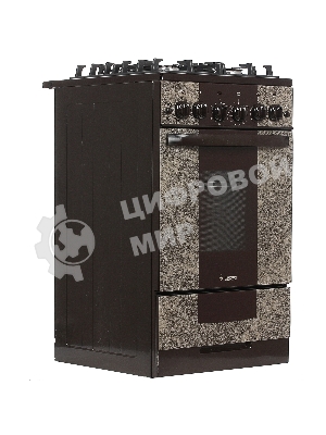 Плита газовая Gefest 5500-02 0114 коричневый, конфорок 4 шт, духовка 52 л, 50 см x 85 см x 58.5 см