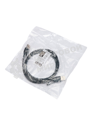 Кабель USB2.0 Cablexpert CC-USB2-AMAM-1.8M, AM/AM, экран, 28/26AWG, медь, Pro, 1.8м, черный, пакет