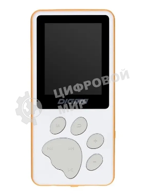 Плеер Hi-Fi Flash Digma S4 8Gb белый/оранжевый/1.8