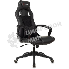 Кресло Zombie Arena черный, экокожа, 120 кг, механизм качания