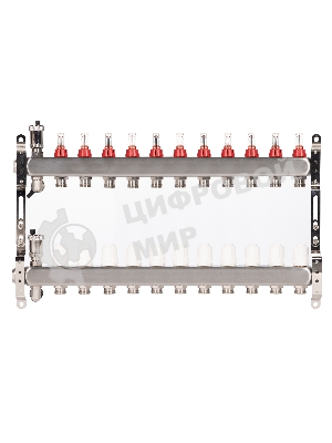 Коллектор Royal Thermo нерж. в сборе с расходомерами 1