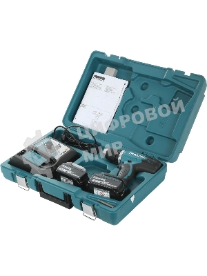 Дрель-шуруповерт Makita DDF453RFE, 18 В, 3 Ач, 42 Нм, щеточный