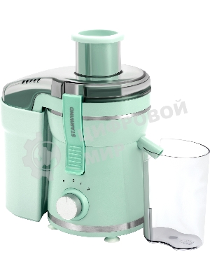 Соковыжималка Starwind SJ2326 бирюзовый, центробежная, 750 Вт, 400 мл, механическое