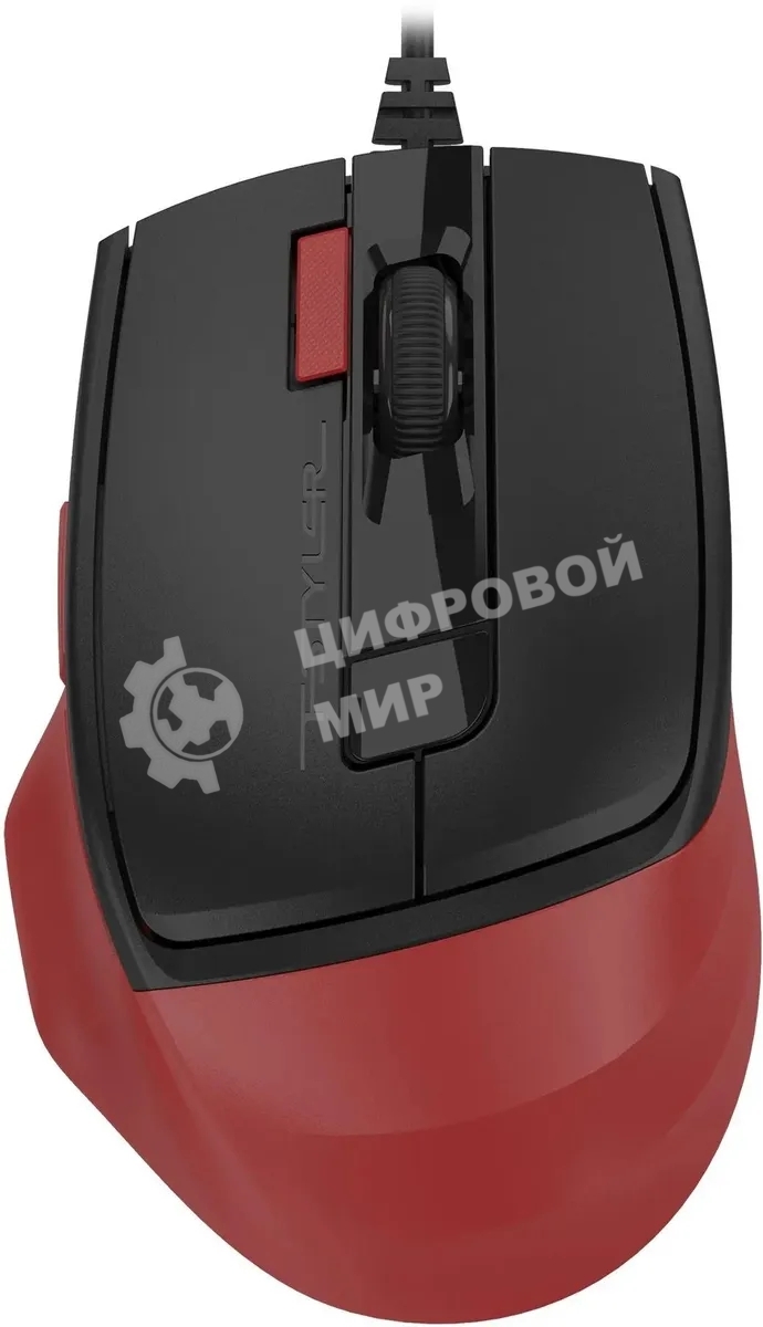 Мышь проводная A4Tech Fstyler FM45S Air красный/черный, 2400 dpi, USB, кнопки - 7