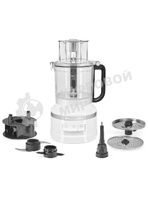 Кухонный комбайн KitchenAid 5KFP1318EWH, мощность 400 Вт, объем чаши 3.1 л, импульсный режим, белый