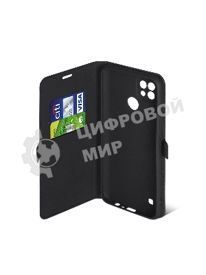 Чехол (флип-кейс) DF rmFlip-16, для Realme C21, черный df rmflip-16 (black)