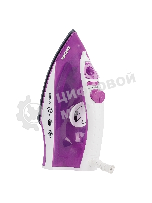 Утюг BBK ISE-1802 фиолетовый/белый, 1800 Вт, 20 г/мин, 60 г/мин, 180 мл