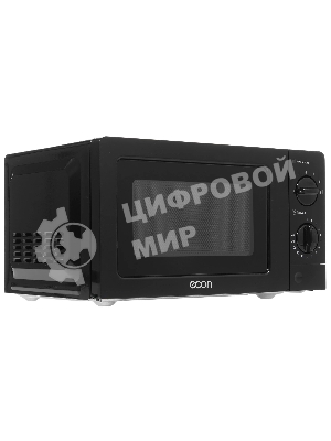 Микроволновая печь ECON ECO-2031M черный, 20 л, 700 Вт, переключатели - поворотный механизм