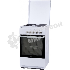 Плита электрическая Flama L FE 14010 W белый эмаль (металлическая крышка)