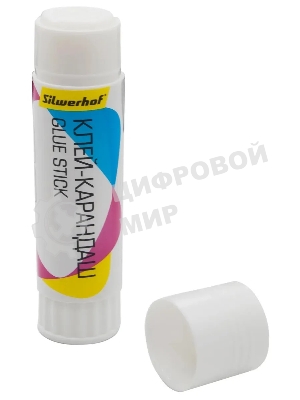 Клей-карандаш Silwerhof 40гр ПВА термоусадочная упаковка