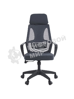 Кресло Chairman CH636 серый, экокожа, 120 кг