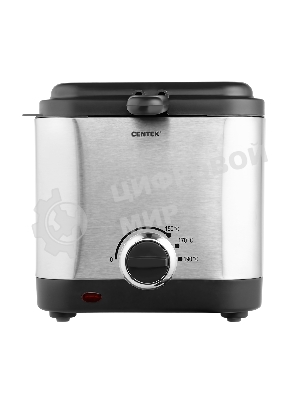 Фритюрница Centek CT-1430 900 Вт объем 1,5лЧаша - антипригарная, стальной корпус, окно