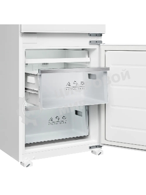 Встраиваемый холодильник Kuppersberg RBN 1761, High-Tech, ВхШхГ 178.5х54х55 см, объем 274 л, инверторный компрессор, электронное управление, скользящее крепление фасада, No Frost, LED освещение, супер заморозка, энергоэффективность А++