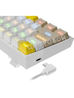 Клавиатура Redragon Fizz проводная, USB Type-A, белый