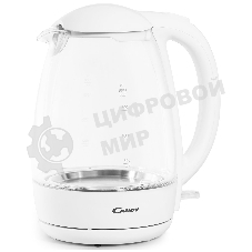 Чайник электрический Candy CK-300 1.8л. 2200Вт белый корпус: Металл/стекло/пластик