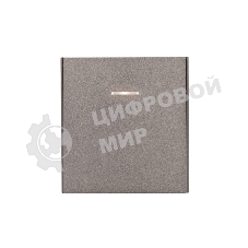 Выключатель Kranz STRONG 1 кл с подсветкой 10А с/у графит