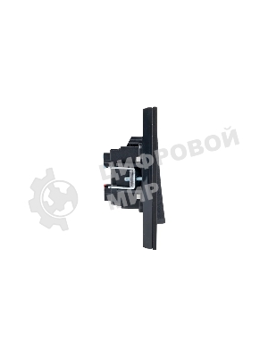 Механизм выключателя EKF EZV10-023-10 Стокгольм PROxima 2-кл. 10А, автоматические клеммы, черный