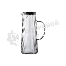 Кувшин LEONORD AROMA 1,2 л из цветного боросиликатного рельефного стекла с крышкой-фильтром из полипропилена (106482)