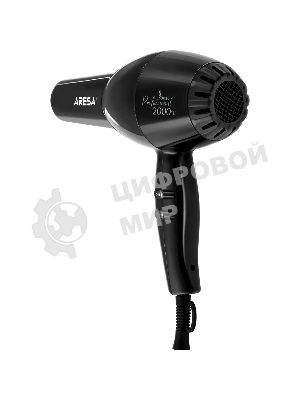 Фен Aresa AR-3229 черный, 2000 Вт, ионизация