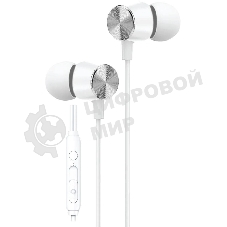 Проводные наушники Aksberry Y4 белый, вкладыши, USB Type-C, встроенный микрофон