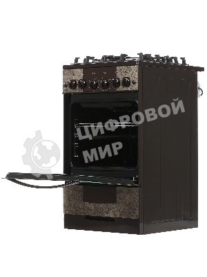 Плита газовая Gefest 5500-02 0114 коричневый, конфорок 4 шт, духовка 52 л, 50 см x 85 см x 58.5 см