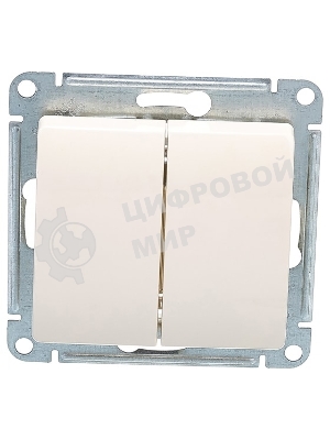 Механизм выключателя 2-кл. СП GLOSSA 10А IP20 10AX беж. SchE GSL000251