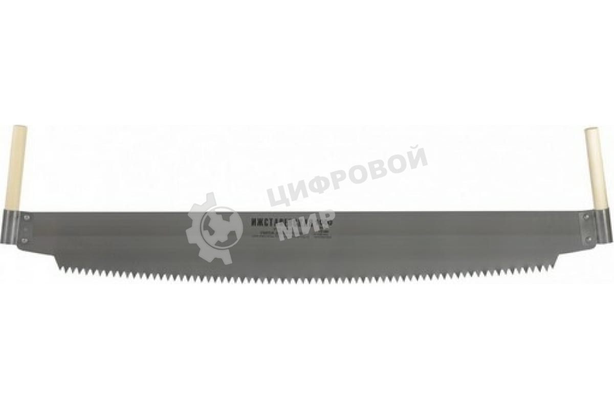 Пила Россия двуручная,1000 мм,деревянные рукоятки 23435